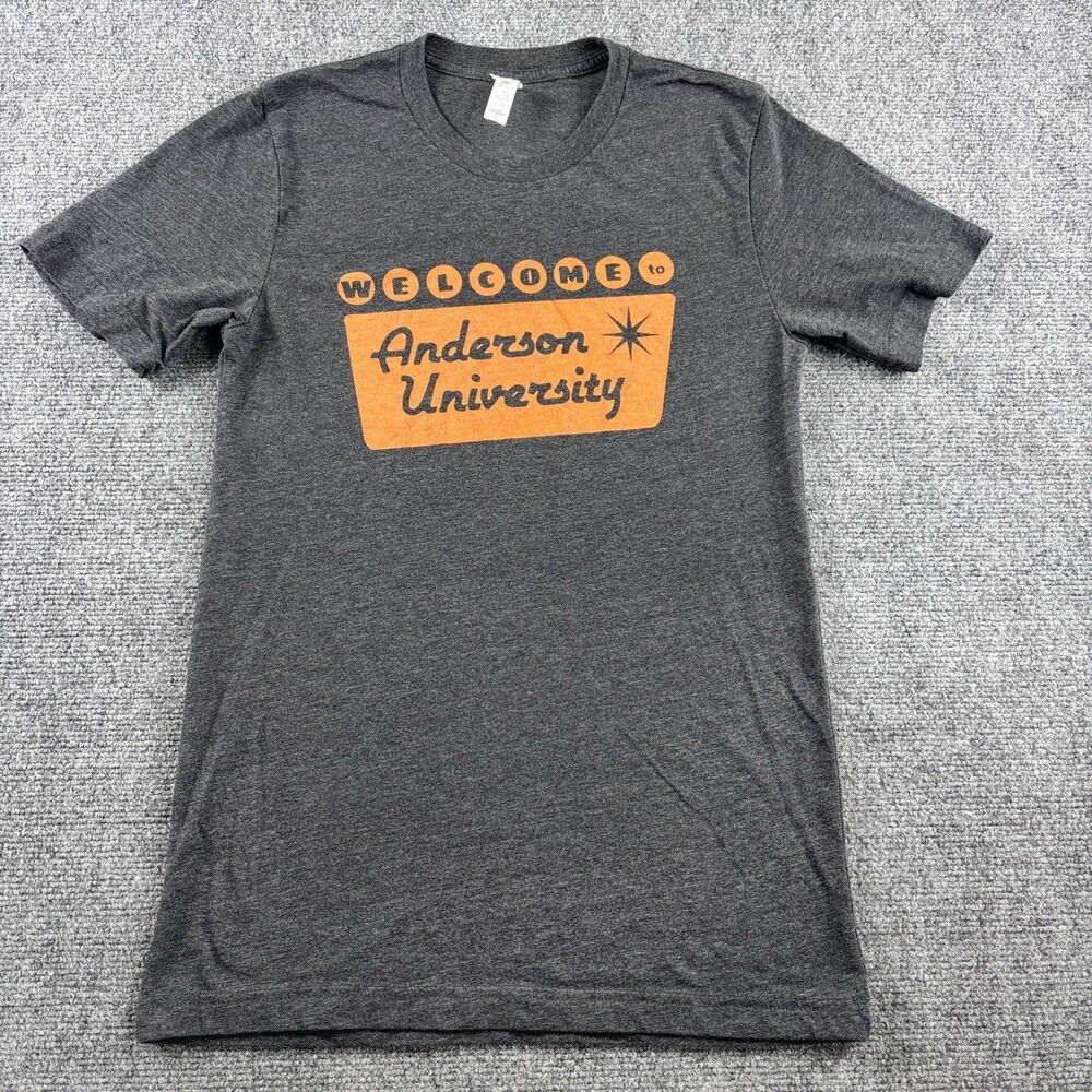 Anderson University Shirt Mens S US S Gray Welcome To Retro Sign Tee
